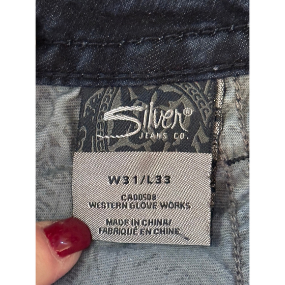 Silver Jeans Frances 18
Bootcut Jeans Womens Dark Wash Stretch Western Sz 31x33 - Picture 10 of 11